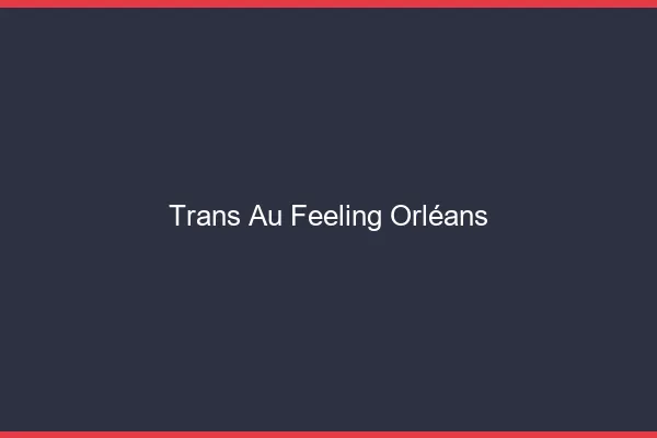 Trans au Feeling Orléans