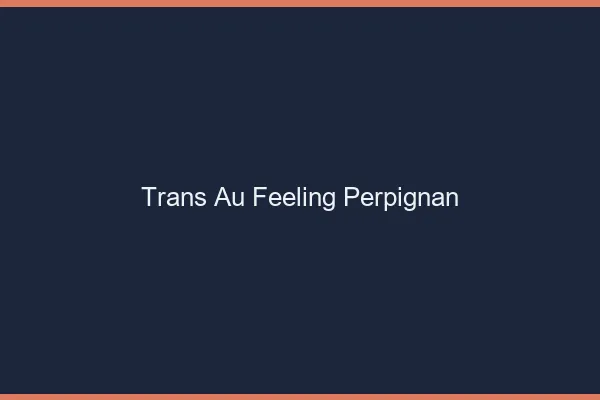 Trans au Feeling Perpignan
