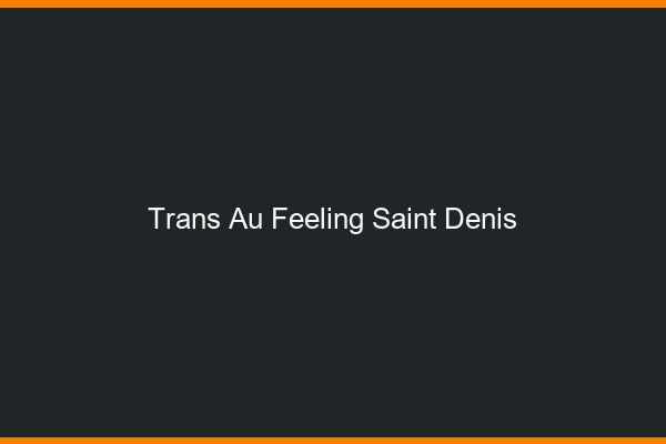 Trans au Feeling Saint-Denis