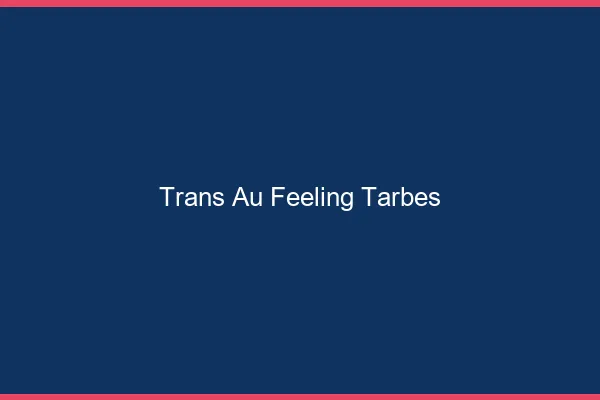Trans au Feeling Tarbes