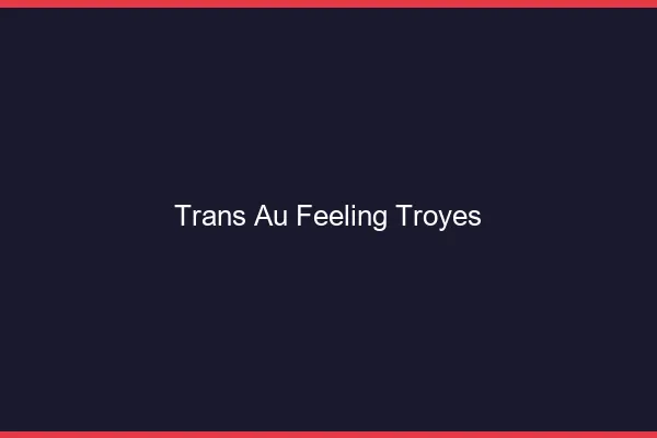 Trans au Feeling Troyes