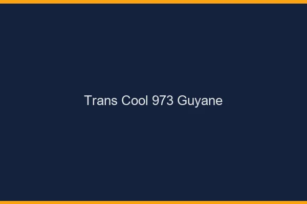 Trans Cool 973 guyane