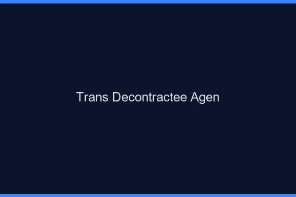 Trans Décontractée Agen