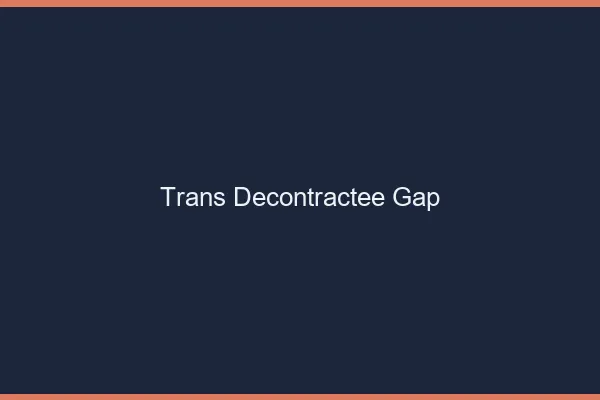 Trans Décontractée Gap