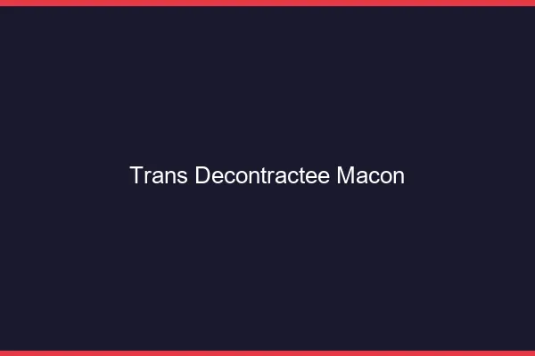 Trans Décontractée Mâcon