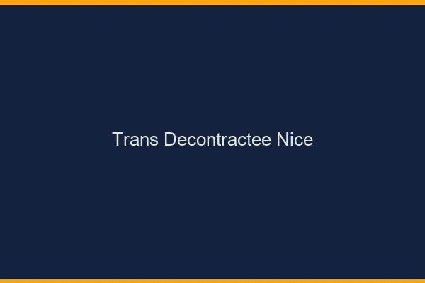 Trans Décontractée Nice