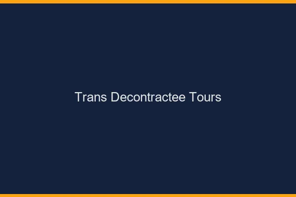 Trans Décontractée Tours