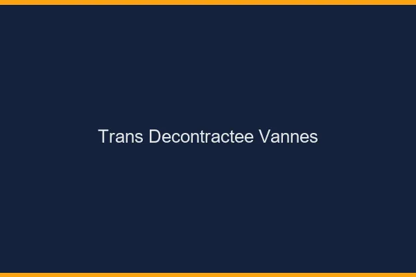 Trans Décontractée Vannes