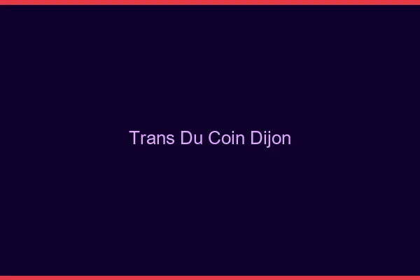 Trans du Coin Dijon