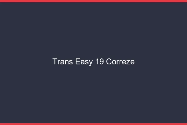 Trans Easy 19 correze