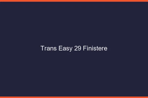 Trans Easy 29 finistere