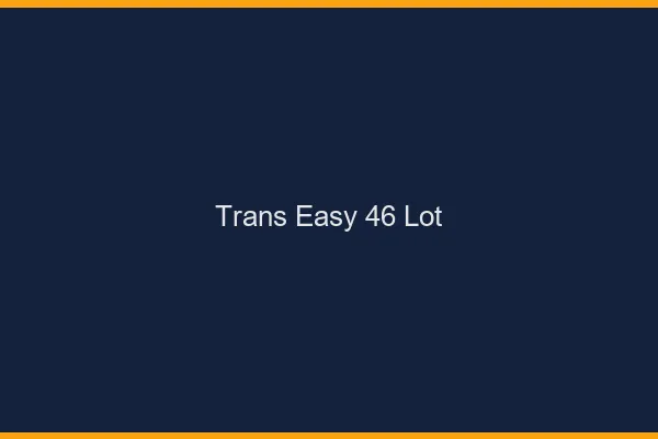 Trans Easy 46 lot