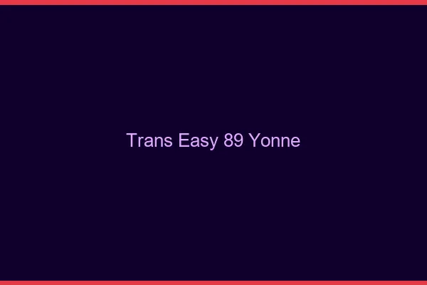 Trans Easy 89 yonne