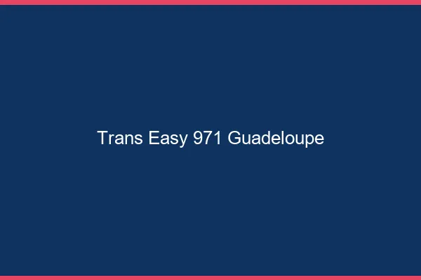 Trans Easy 971 guadeloupe