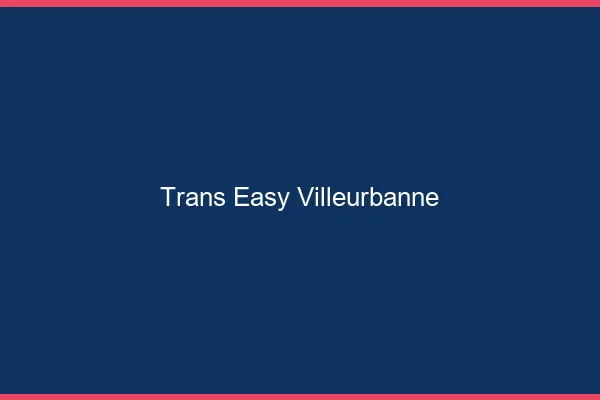 Trans Easy Villeurbanne