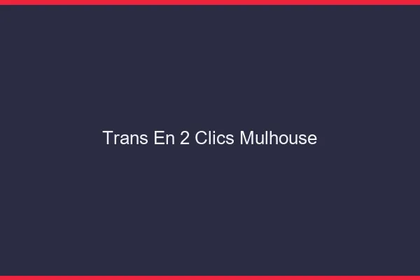 Trans en 2 Clics Mulhouse
