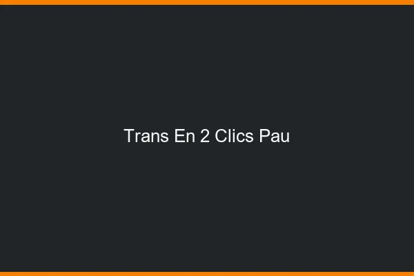Trans en 2 Clics Pau