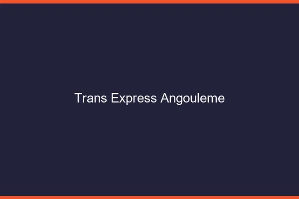 Trans Express Angoulême