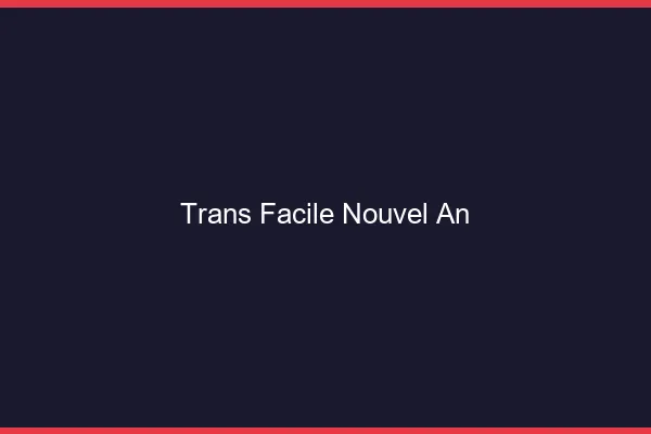 Trans facile nouvel an