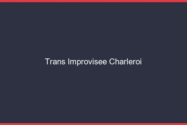 Trans Improvisée Charleroi