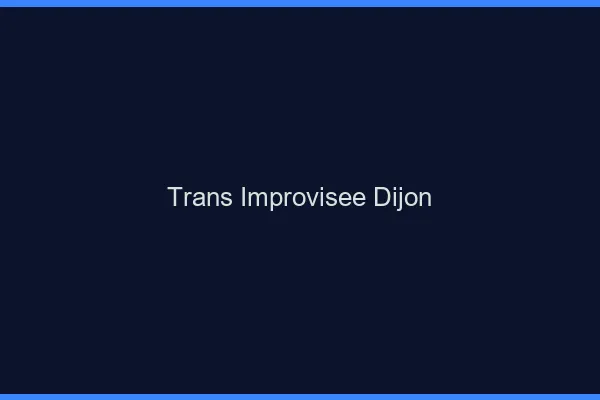 Trans Improvisée Dijon