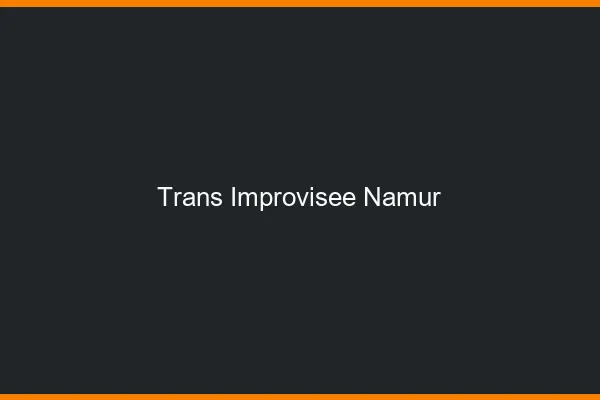 Trans Improvisée Namur