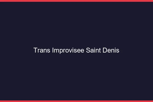 Trans Improvisée Saint-Denis