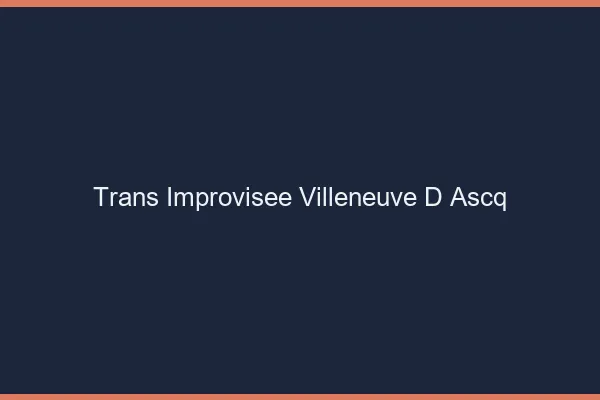 Trans Improvisée Villeneuve-d'Ascq