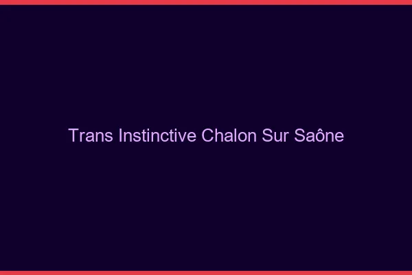 Trans Instinctive Chalon-sur-Saône