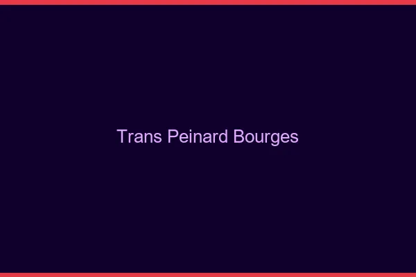 Trans Peinard Bourges