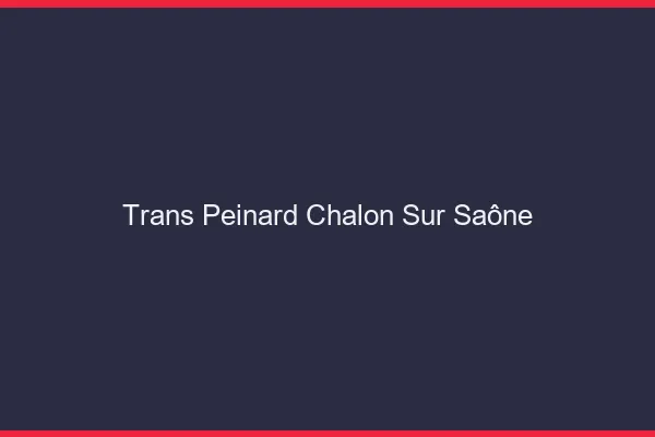 Trans Peinard Chalon-sur-Saône