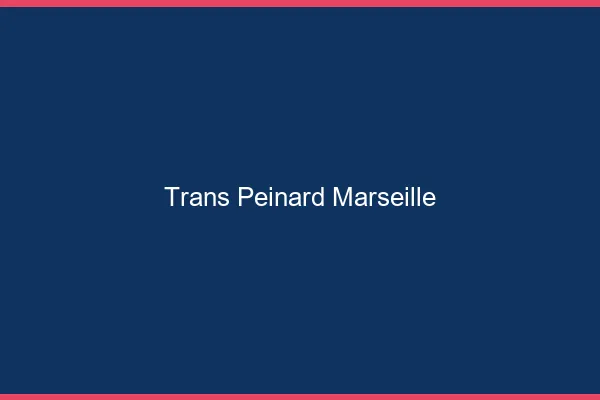 Trans Peinard Marseille