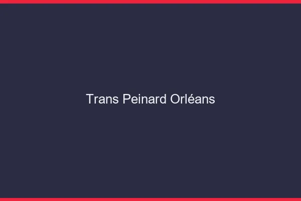 Trans Peinard Orléans