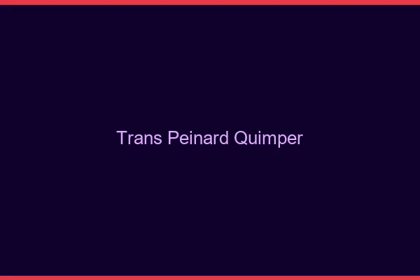 Trans Peinard Quimper