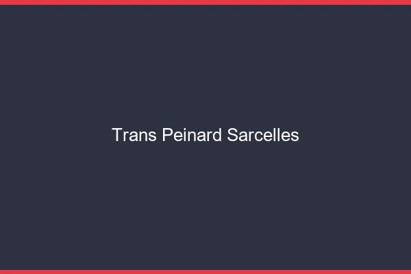 Trans Peinard Sarcelles