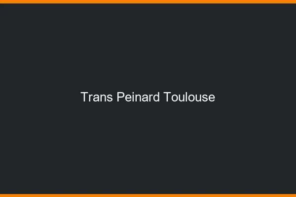 Trans Peinard Toulouse