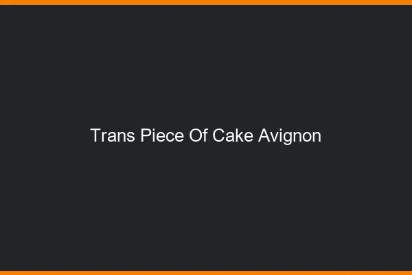 Trans Piece of Cake Avignon