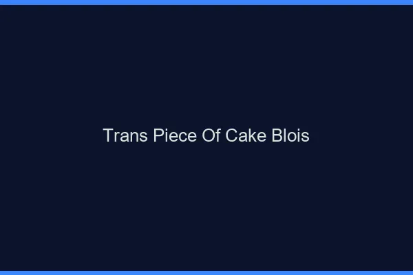 Trans Piece of Cake Blois