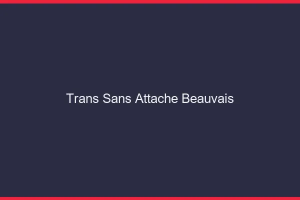Trans Sans Attache Beauvais