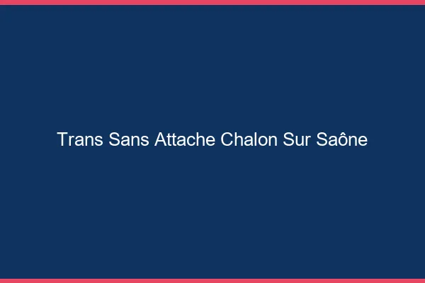 Trans Sans Attache Chalon-sur-Saône