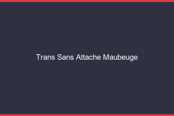 Trans Sans Attache Maubeuge