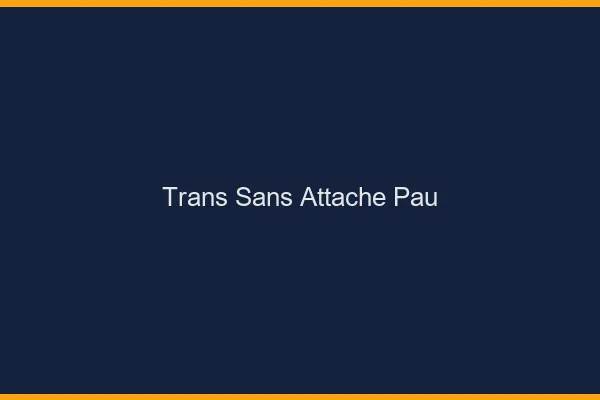 Trans Sans Attache Pau