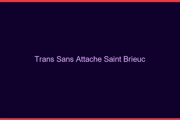 Trans Sans Attache Saint-Brieuc