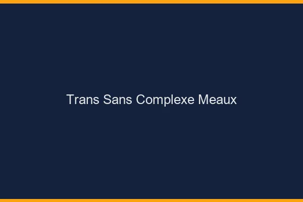 Trans Sans Complexe Meaux