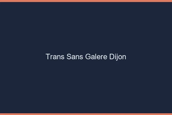 Trans Sans Galère Dijon