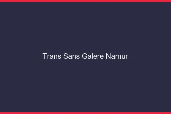 Trans Sans Galère Namur