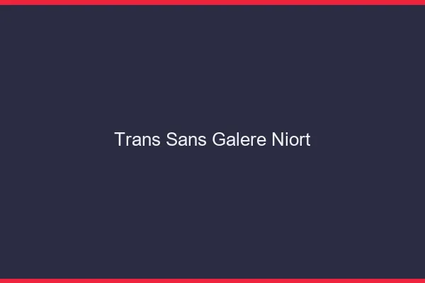 Trans Sans Galère Niort