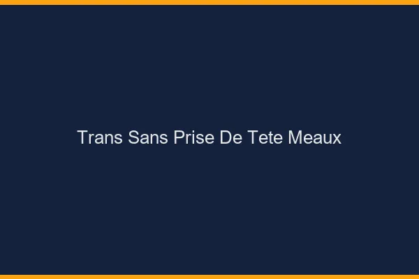 Trans Sans Prise de Tête Meaux