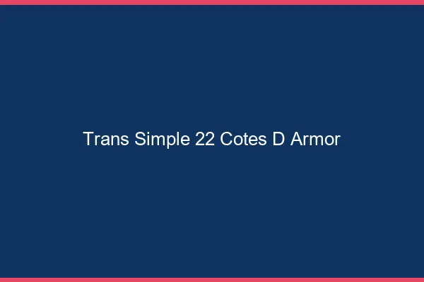 Trans Simple 22 cotes-d-armor