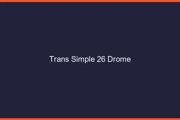 Trans Simple 26 drome